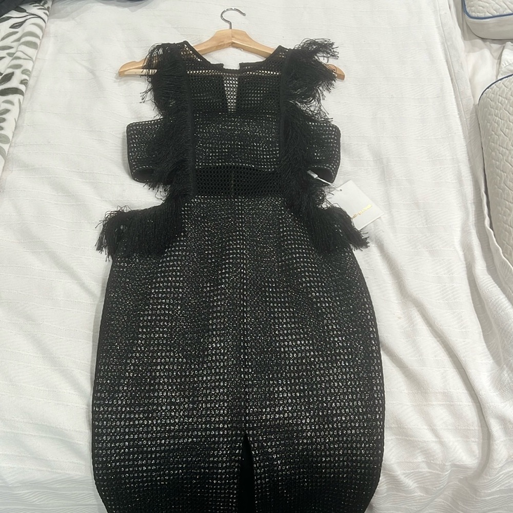 Self portrait size 8/L fringed formation dress NWT